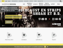 Tablet Screenshot of kazernedossin.eu